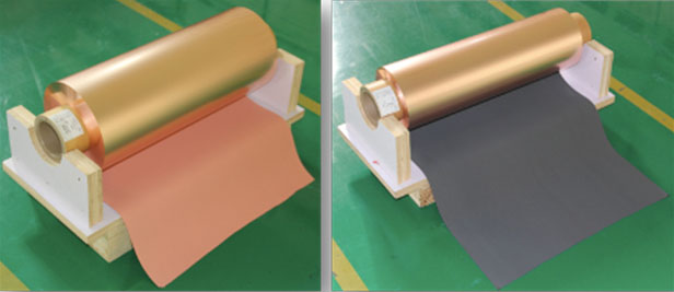 Matte Side Treated Low Profiles Rolled Copper Foil အနက်ရောင် နှင့် အနီရောင် ၂